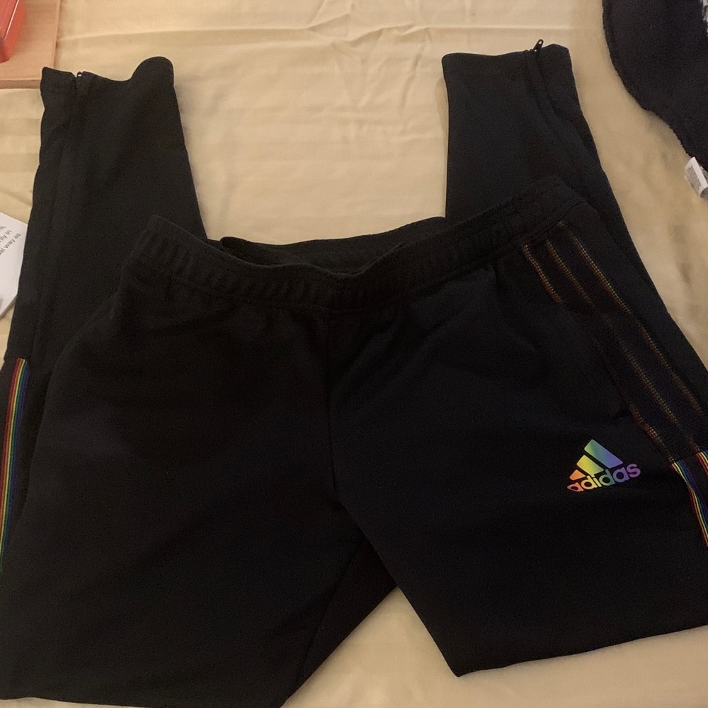 Adidas Kids Black Sweatpants with Logo